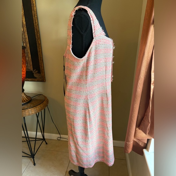 Misook Coral Tweed Dress - Picture 3 of 12